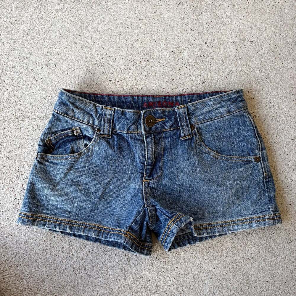 Vintage Y2K Low Rise Denim Shorts Size 0